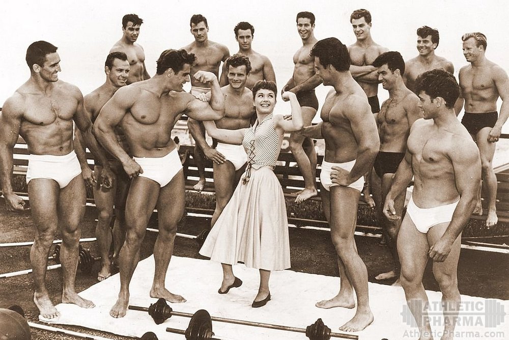 Участники турнира "Мистер Вселенная 1950"